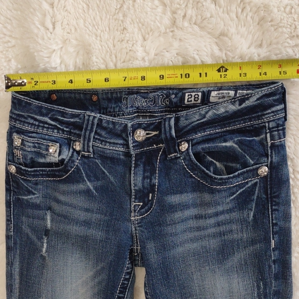 MISS ME BOOT Embellished Blue Jeans - Picture 11 of 17